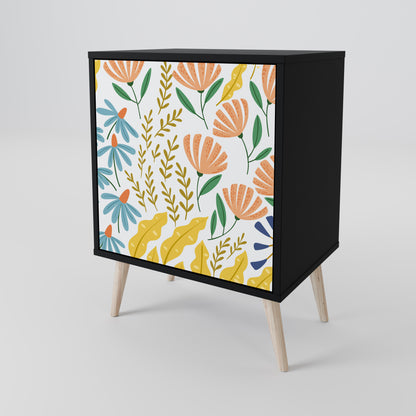 Credenza HELLO SPRING a 1 anta con finitura nera