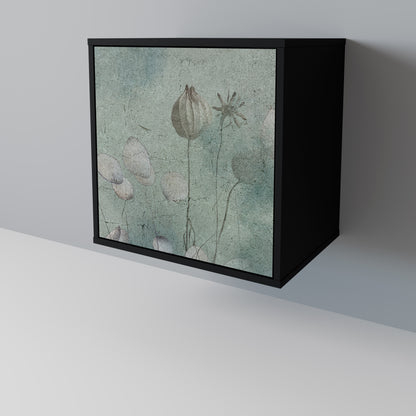 Credenza NIGHT LADY a 1 anta con finitura nera