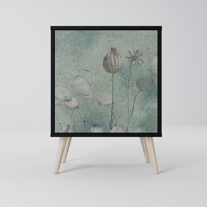 Credenza NIGHT LADY a 1 anta con finitura nera