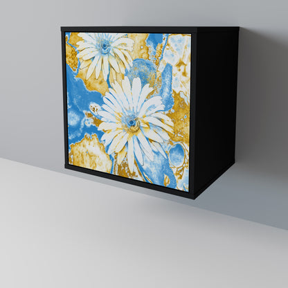 DAISY LUXE 1-Door Sideboard in Black Finish