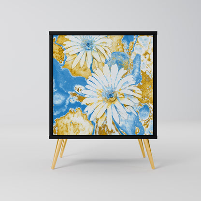 DAISY LUXE 1-Door Sideboard in Black Finish