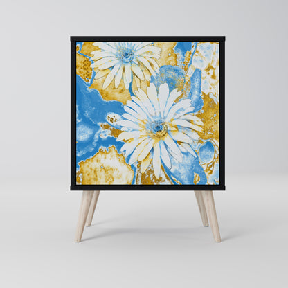 DAISY LUXE 1-Door Sideboard in Black Finish