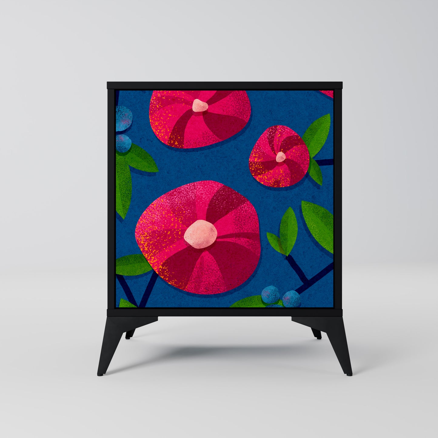 Credenza SPRING THOUGHTS a 1 anta con finitura nera