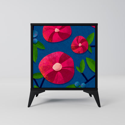 Credenza SPRING THOUGHTS a 1 anta con finitura nera