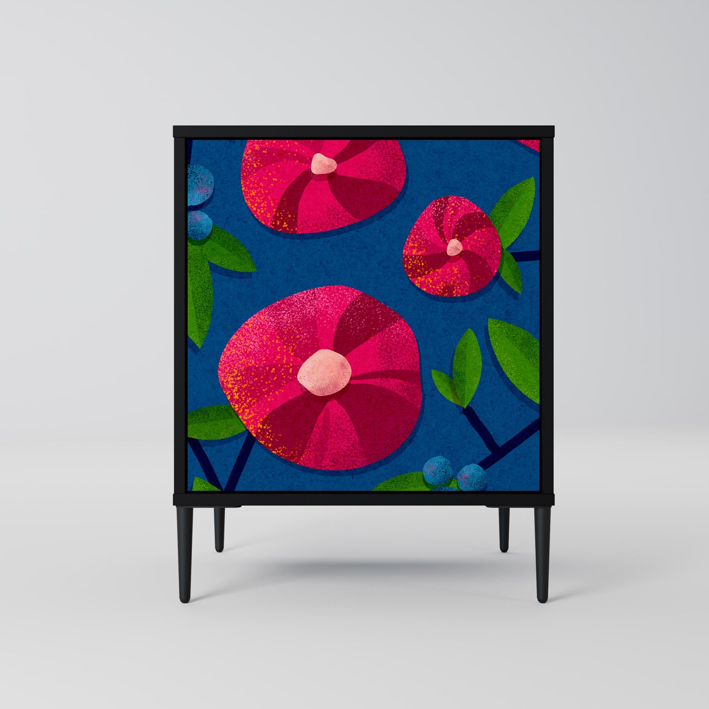Credenza SPRING THOUGHTS a 1 anta con finitura nera