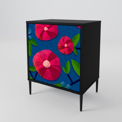 Credenza SPRING THOUGHTS a 1 anta con finitura nera