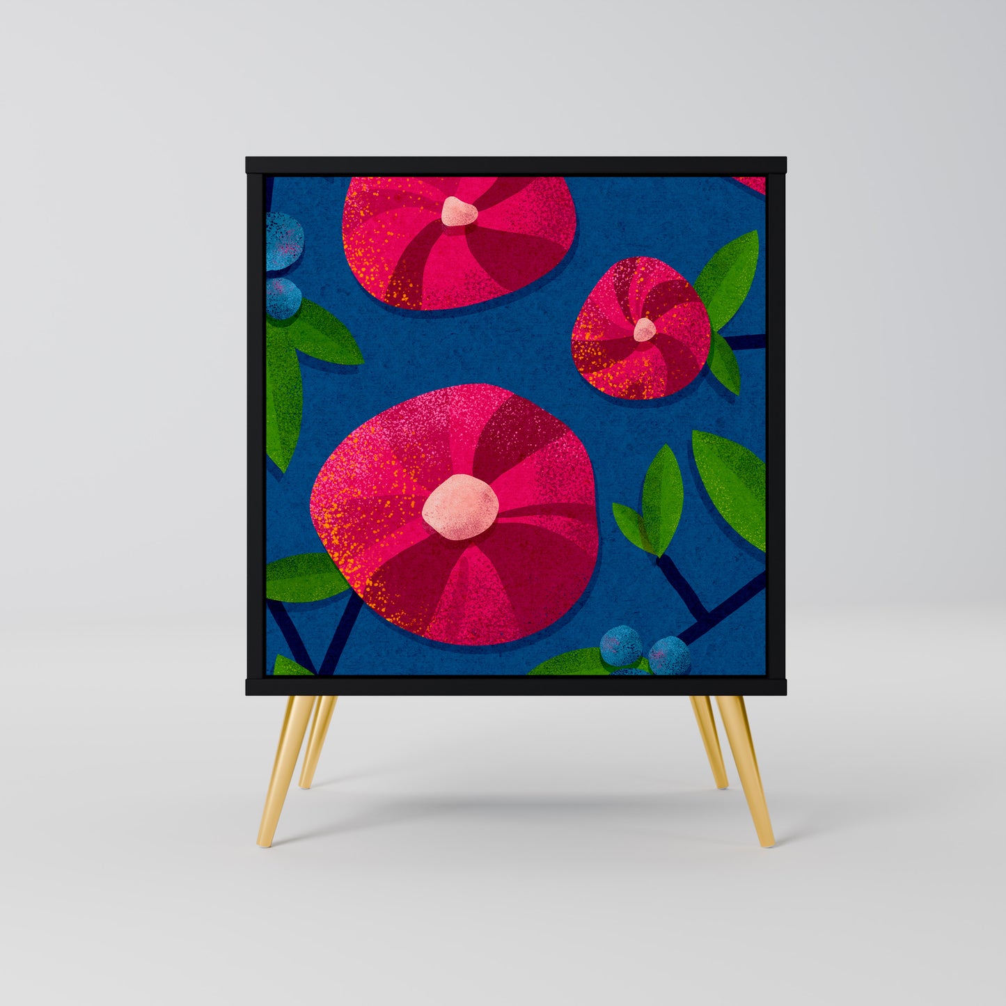 Credenza SPRING THOUGHTS a 1 anta con finitura nera