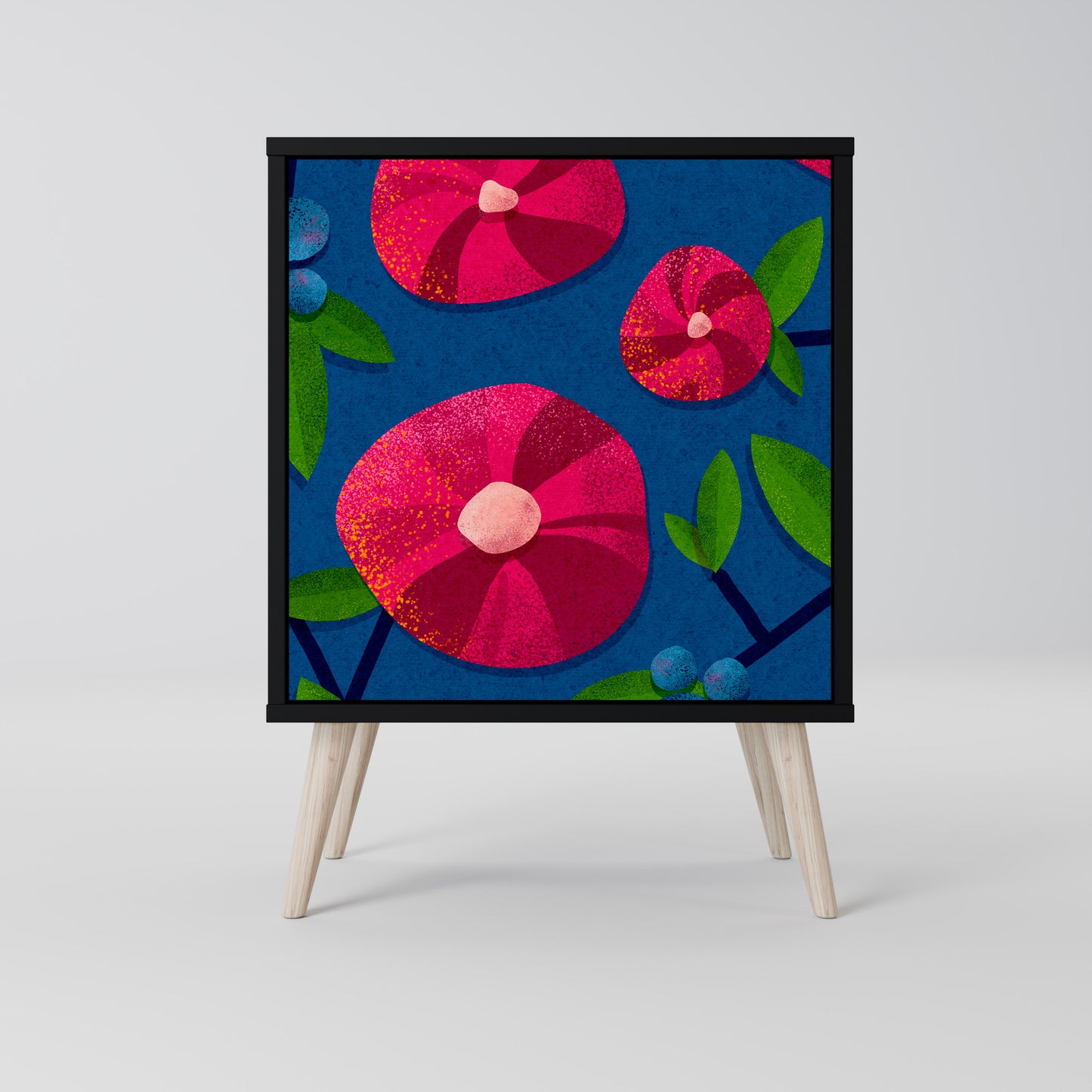 Credenza SPRING THOUGHTS a 1 anta con finitura nera