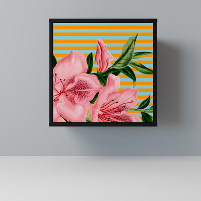 Credenza FRAGILE BEAUTY a 1 anta con finitura nera