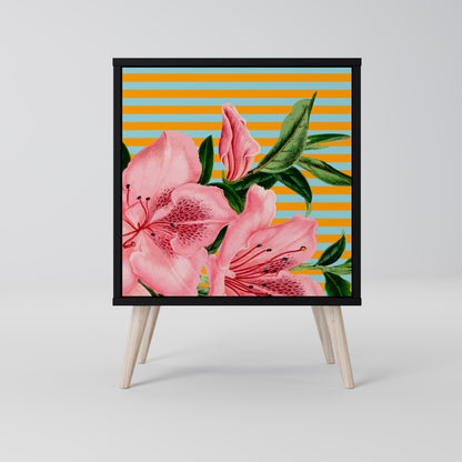 Credenza FRAGILE BEAUTY a 1 anta con finitura nera