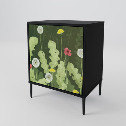 Credenza DANDELION AMUSE a 1 anta con finitura nera