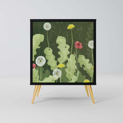 Credenza DANDELION AMUSE a 1 anta con finitura nera