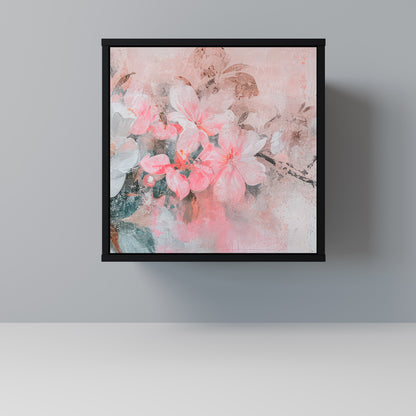 CHERRY BLOSSOM 1-Door Sideboard in Black Finish