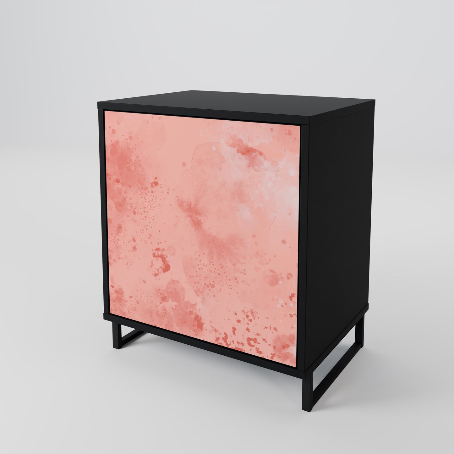 CRANE DANCE 1-Door Sideboard in Black Finish