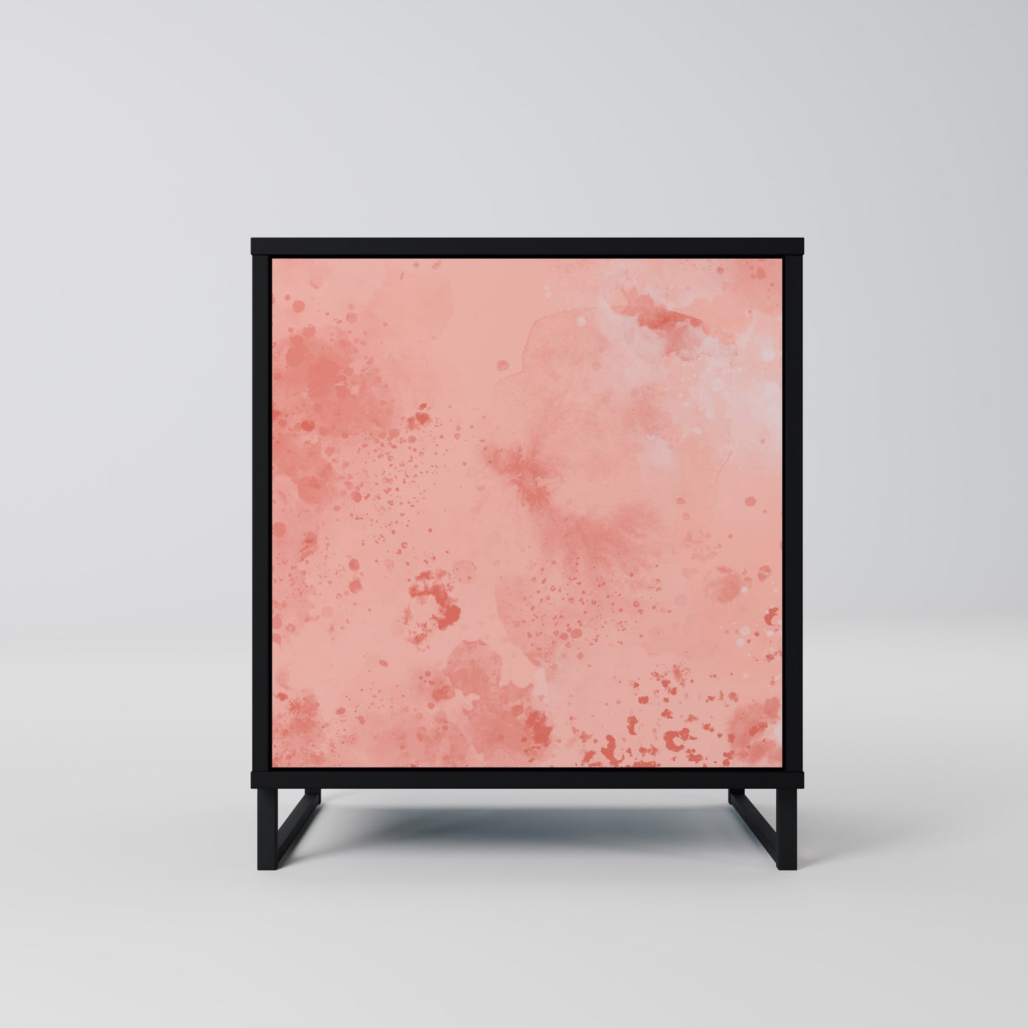 CRANE DANCE 1-Door Sideboard in Black Finish