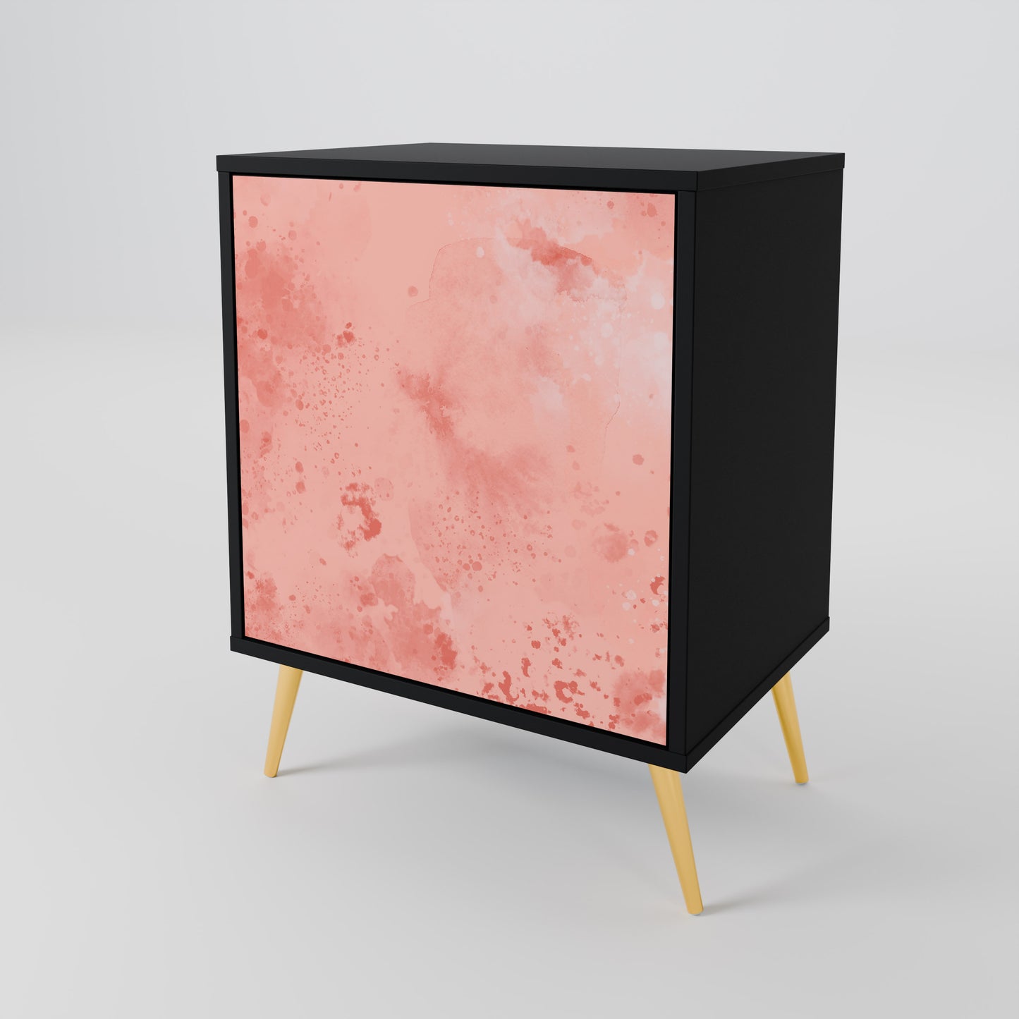 CRANE DANCE 1-Door Sideboard in Black Finish