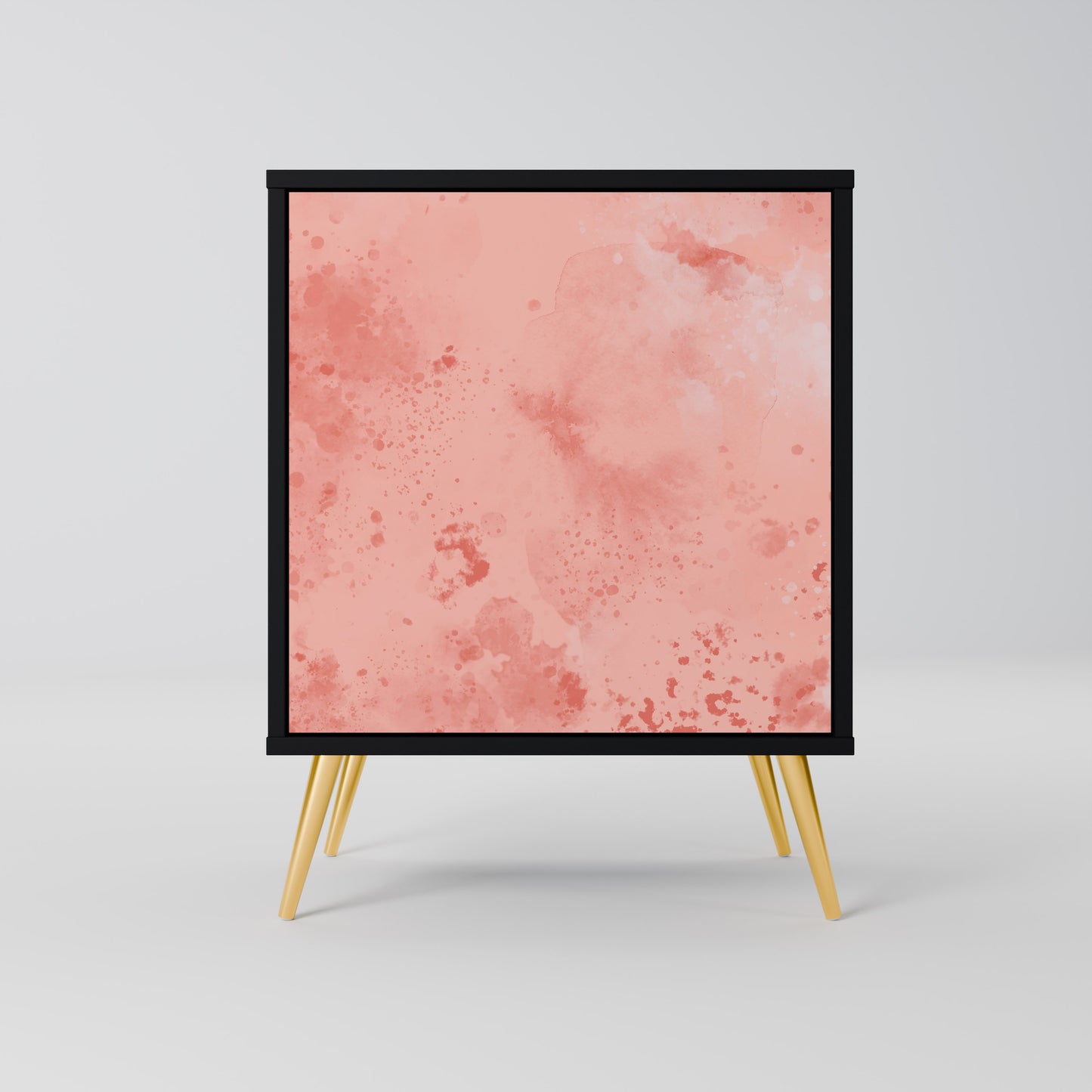 CRANE DANCE 1-Door Sideboard in Black Finish