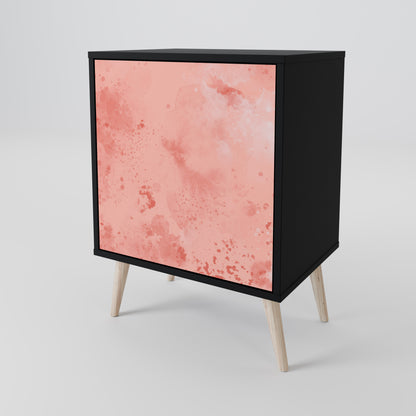 CRANE DANCE 1-Door Sideboard in Black Finish