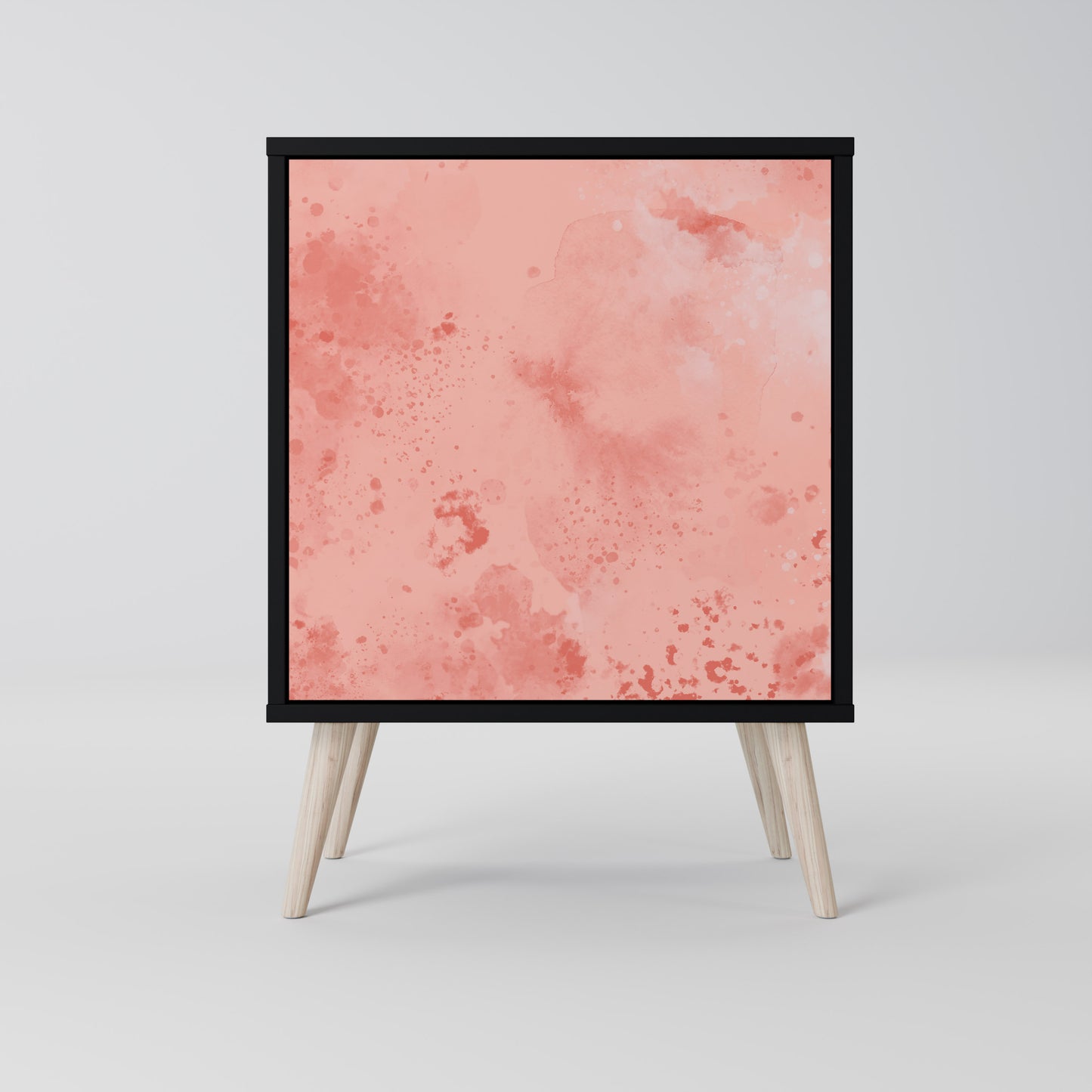 CRANE DANCE 1-Door Sideboard in Black Finish