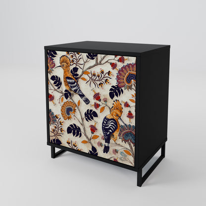 Credenza EMINENT HOOPOE a 1 anta con finitura nera