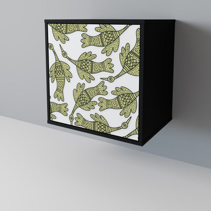 SEEDLING SONGBIRD 1-Door Sideboard in Black Finish