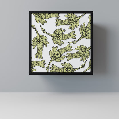 SEEDLING SONGBIRD 1-Door Sideboard in Black Finish