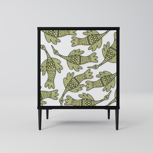 Credenza SEEDLING SONGBIRD a 1 anta con finitura nera