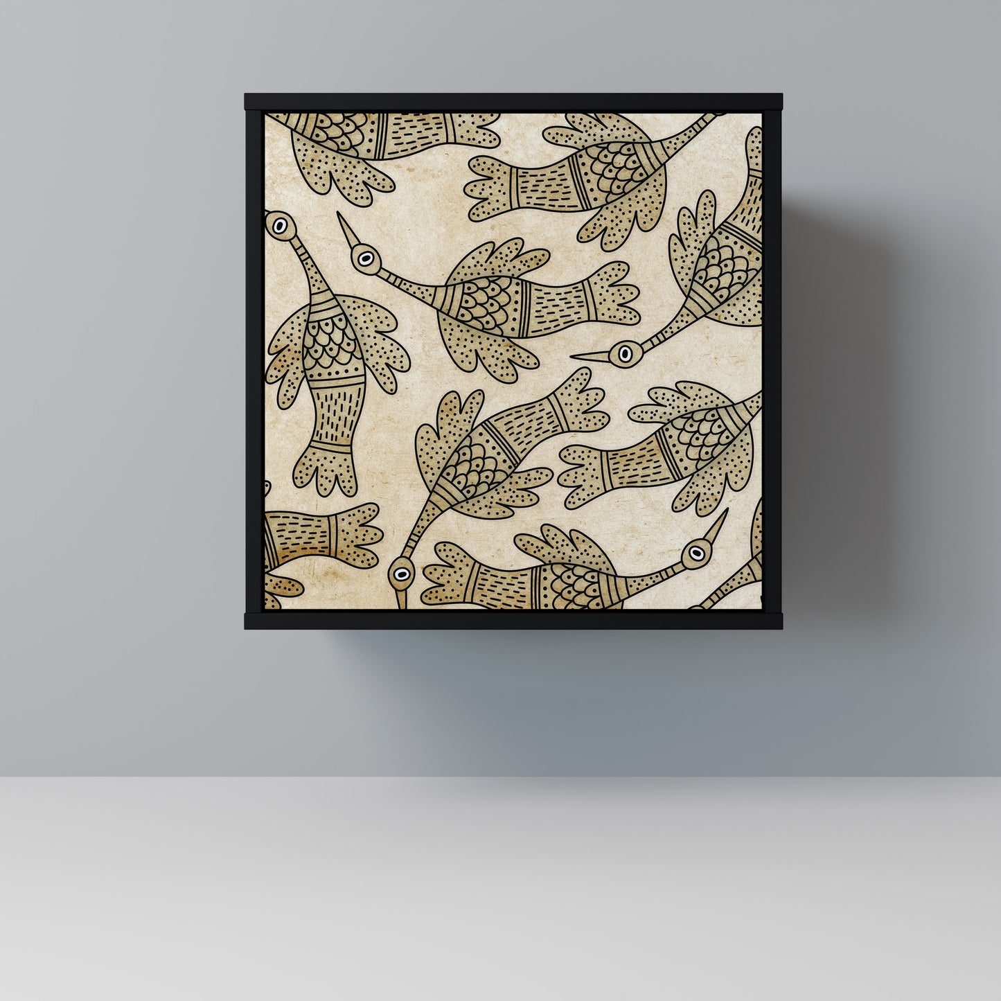 Credenza ALMONDINE SONGBIRD a 1 anta con finitura nera