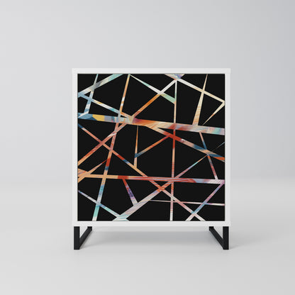 POLYGON VERVE Madia a 1 Anta in Finitura Bianca