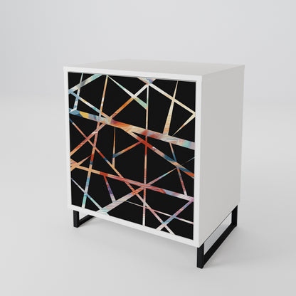 POLYGON VERVE Madia a 1 Anta in Finitura Bianca