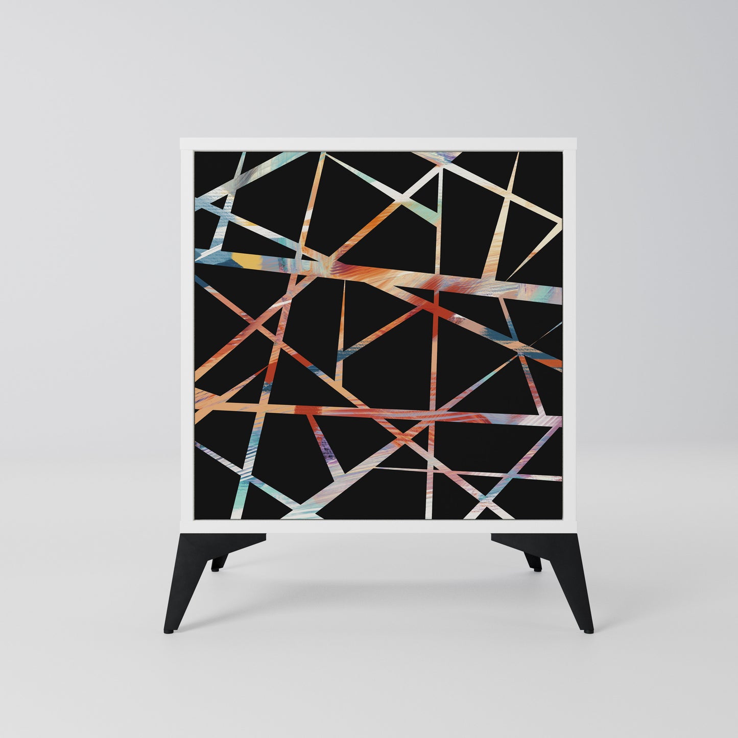 POLYGON VERVE Madia a 1 Anta in Finitura Bianca