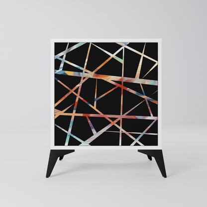 POLYGON VERVE Madia a 1 Anta in Finitura Bianca