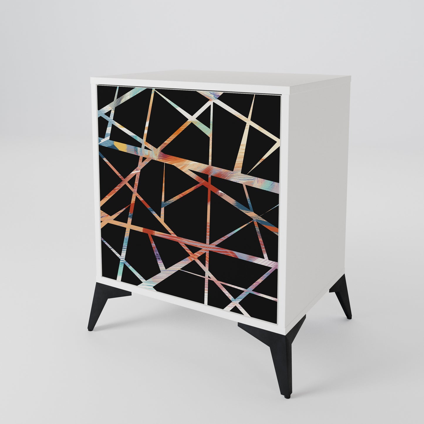 POLYGON VERVE Madia a 1 Anta in Finitura Bianca