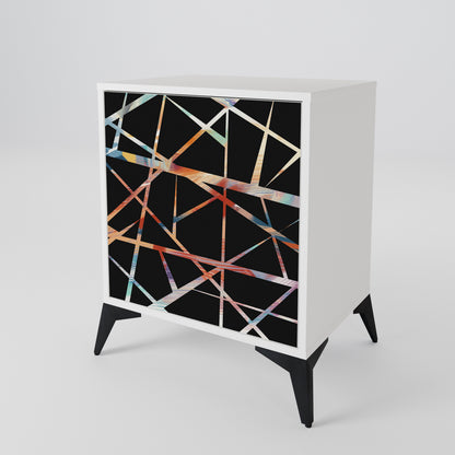 POLYGON VERVE Madia a 1 Anta in Finitura Bianca