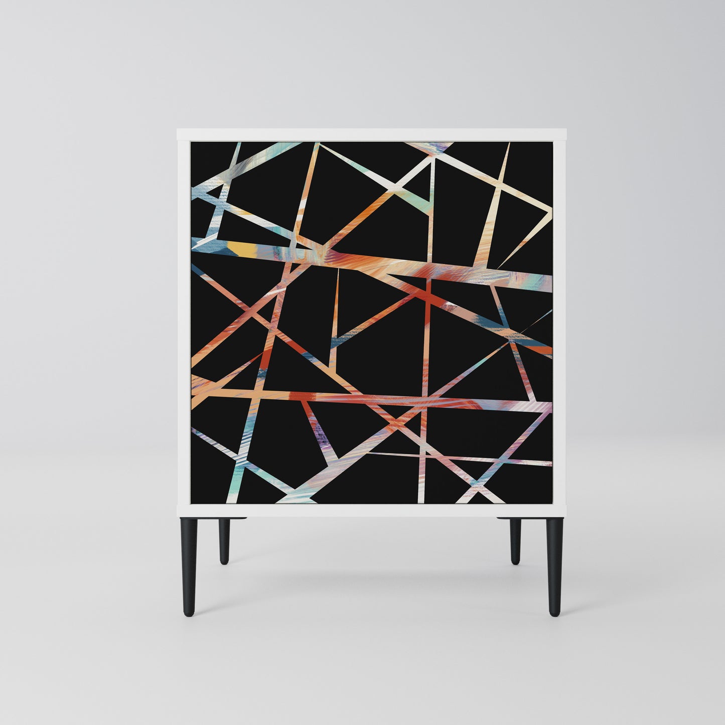 POLYGON VERVE Madia a 1 Anta in Finitura Bianca