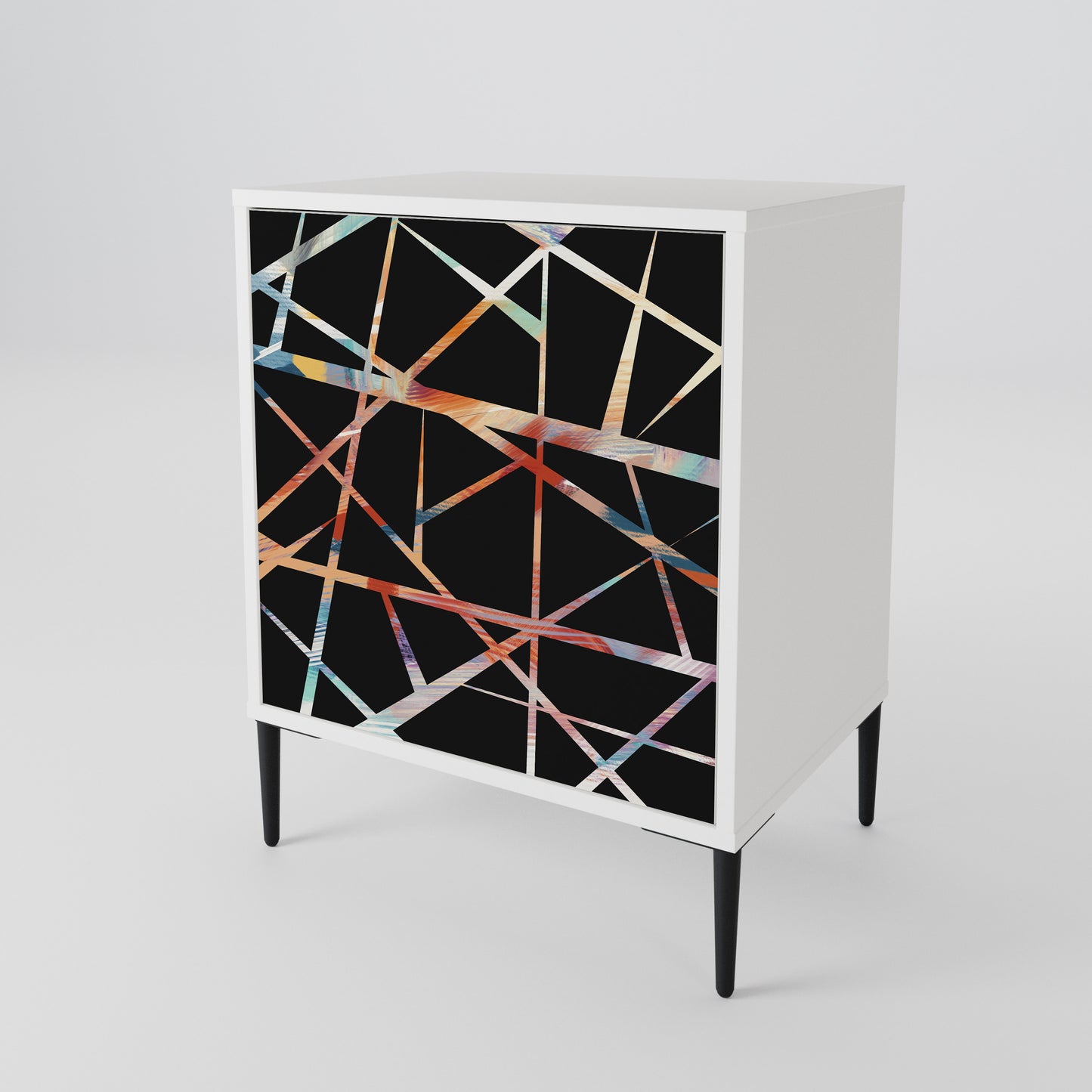 POLYGON VERVE Madia a 1 Anta in Finitura Bianca