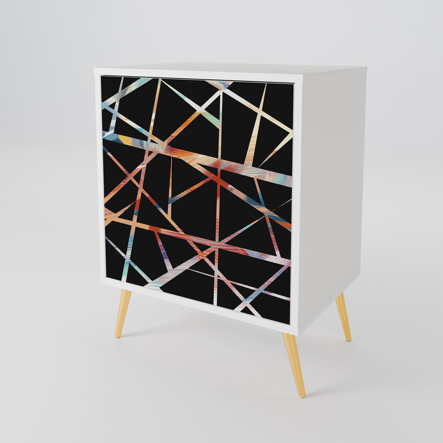 POLYGON VERVE Madia a 1 Anta in Finitura Bianca