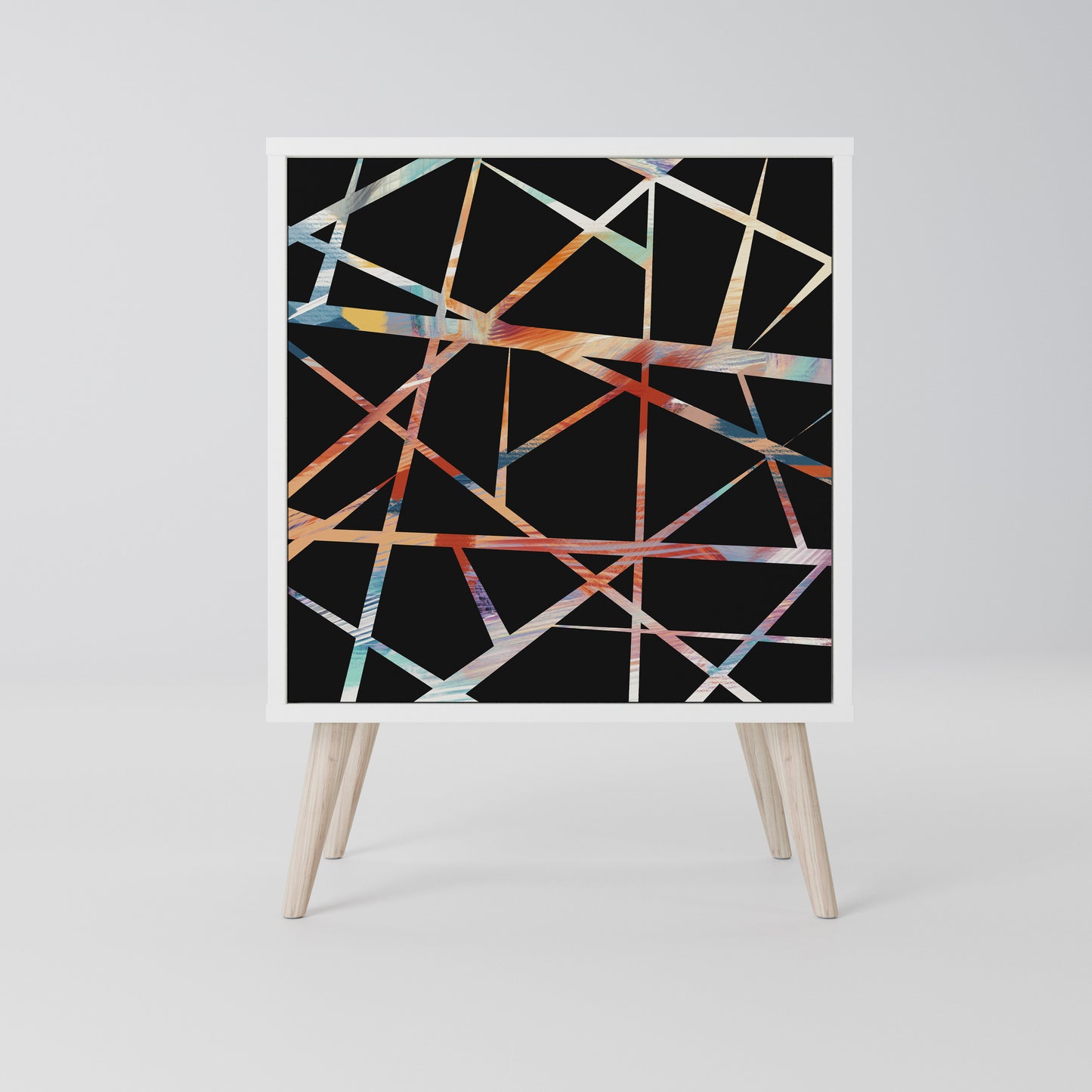 POLYGON VERVE Madia a 1 Anta in Finitura Bianca