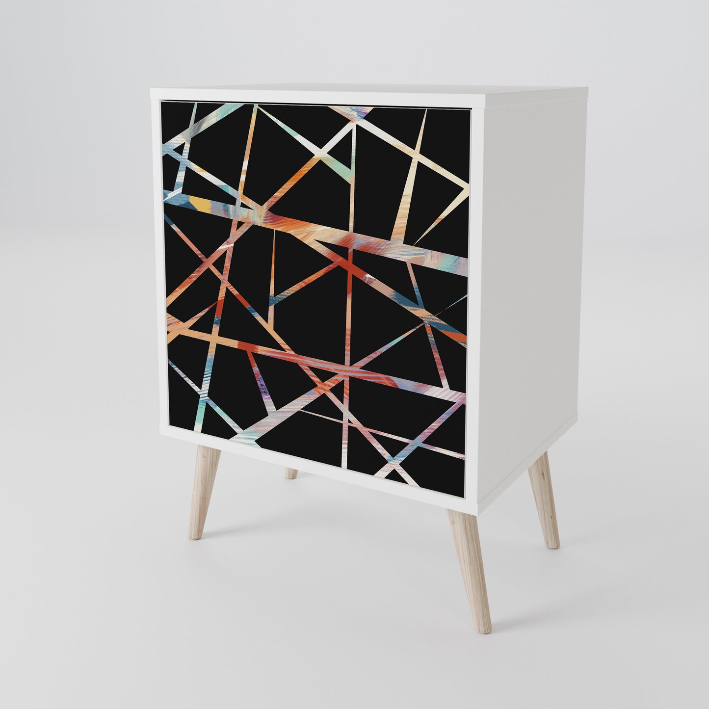 POLYGON VERVE Madia a 1 Anta in Finitura Bianca