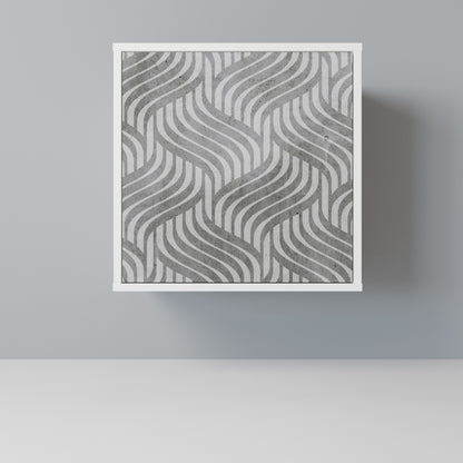 CONCRETE MOVEMENT Madia a 1 Anta in Finitura Bianca