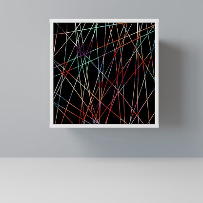 LUMINOUS SNARE Madia a 1 Anta in Finitura Bianca