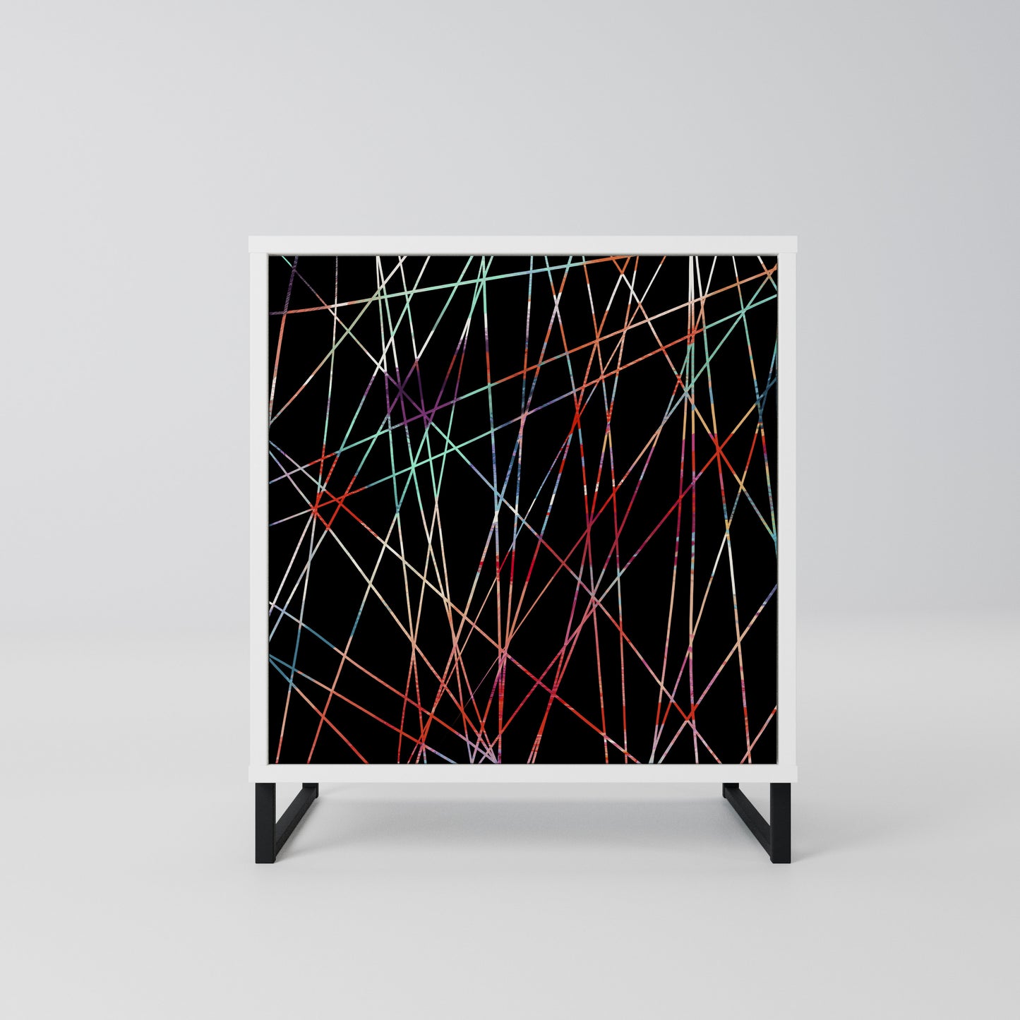 LUMINOUS SNARE Madia a 1 Anta in Finitura Bianca