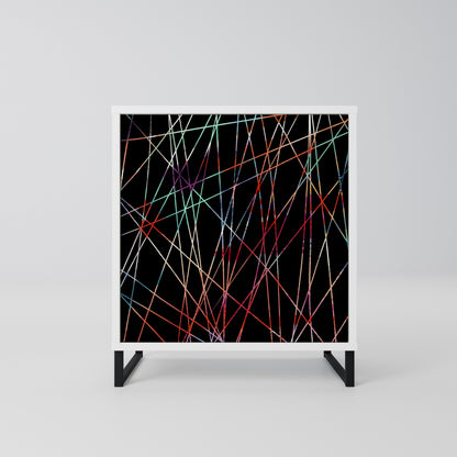 LUMINOUS SNARE Madia a 1 Anta in Finitura Bianca