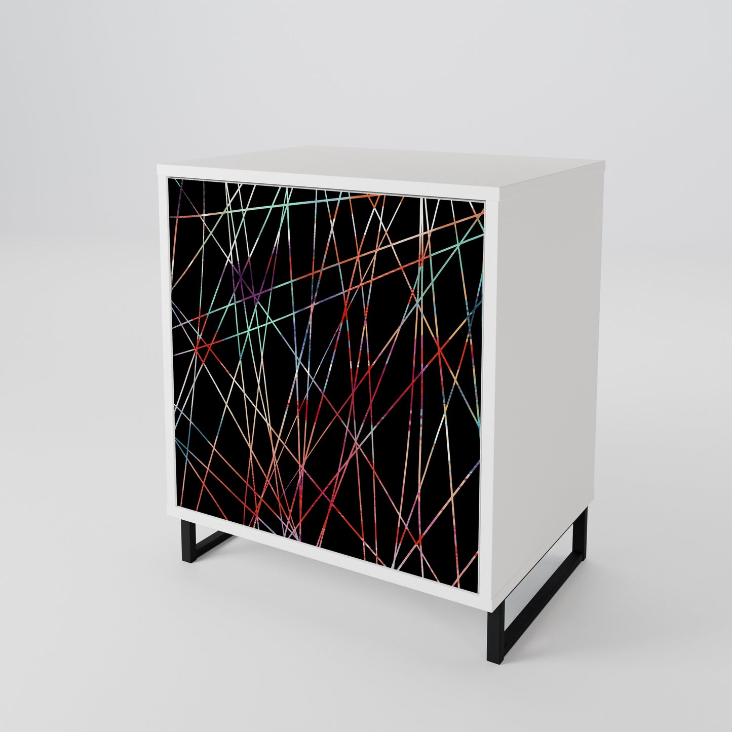 LUMINOUS SNARE Madia a 1 Anta in Finitura Bianca