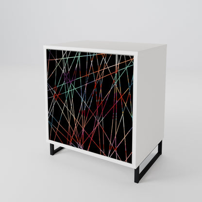 LUMINOUS SNARE Madia a 1 Anta in Finitura Bianca