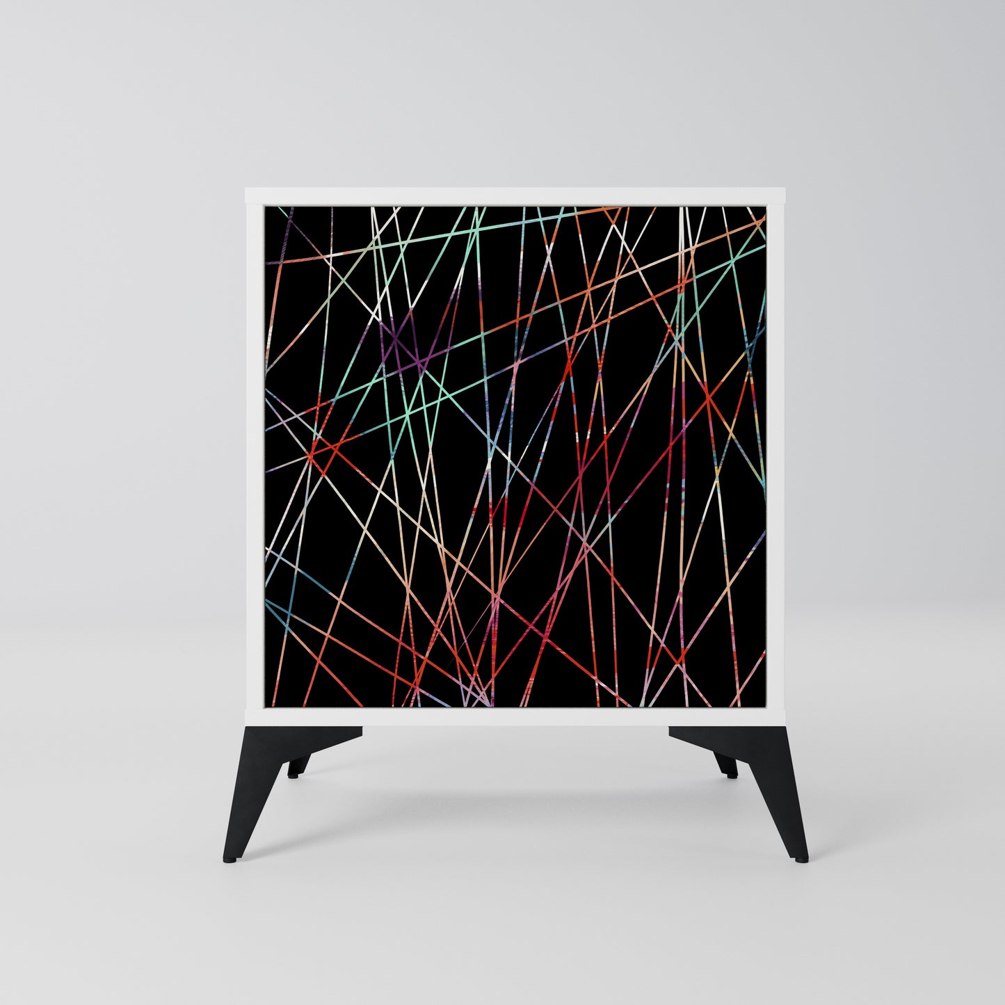 LUMINOUS SNARE Madia a 1 Anta in Finitura Bianca