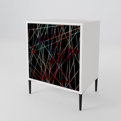 LUMINOUS SNARE Madia a 1 Anta in Finitura Bianca