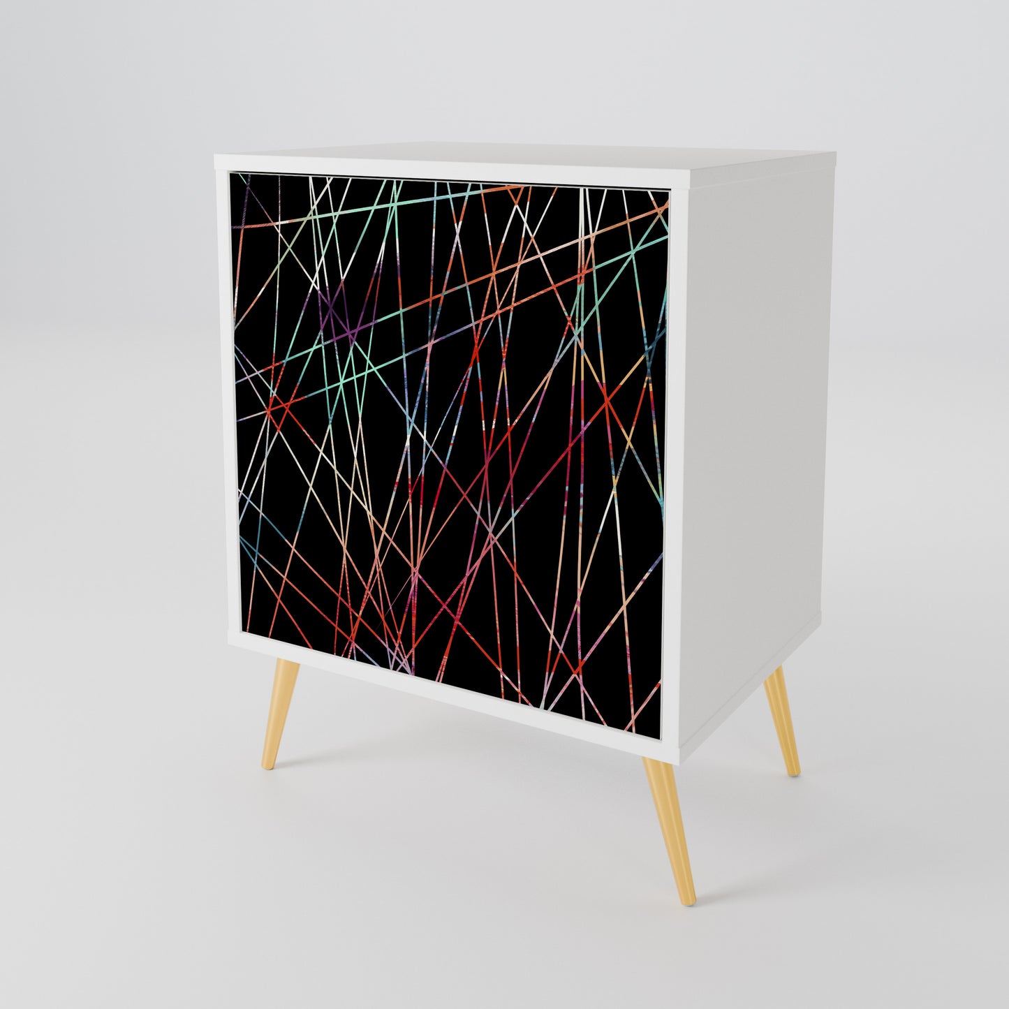 LUMINOUS SNARE Madia a 1 Anta in Finitura Bianca