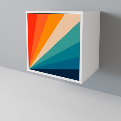 PRISM CONCUSSION Madia a 1 Anta in Finitura Bianca