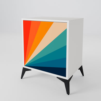 PRISM CONCUSSION Madia a 1 Anta in Finitura Bianca